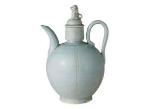 A Qingbai Ewer and Lion-Finial Cover, Song Dynasty